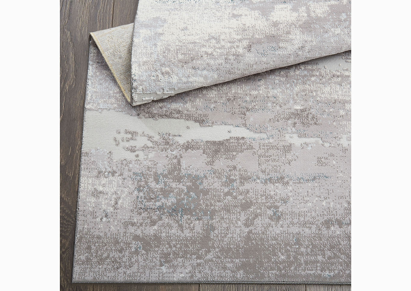 Home Dynamix Christian Siriano Brooksville Langley Transitional Area Rug 31"x47" Textured Gray/Ivory/Blue,Home Dynamix